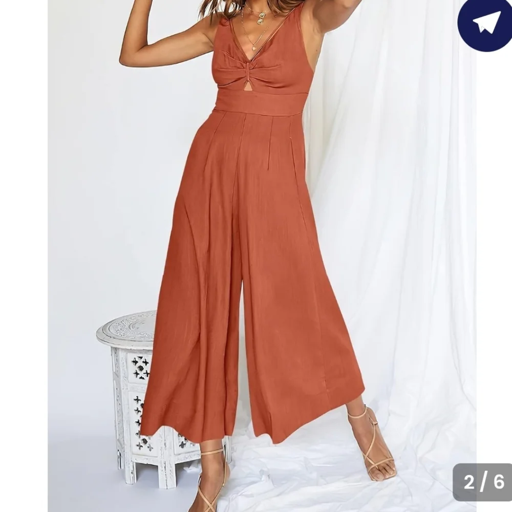 Anrabess Linen Blend Jumpsuit